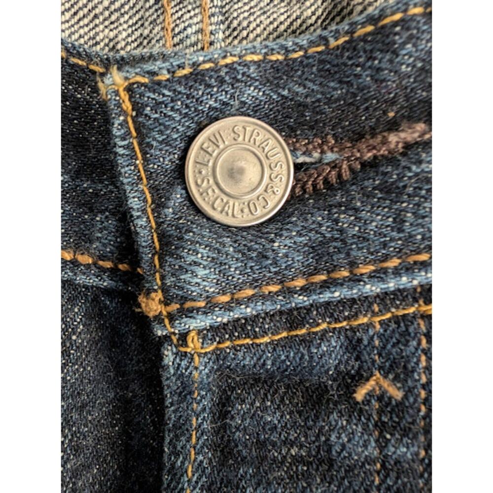 501 dark blue Levi Straus Jeans 30 W 32 L Retro bikercore Heritage Normcore - Picture 2 of 13